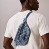 Denim Allover Emblem Logo Waistpack Denim Allover Emblem Logo Waistpack