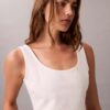 Denim Allover Monogram Cropped Tank Top Denim Allover Monogram Cropped Tank Top