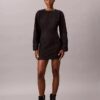 Denim Articulated Mini Dress