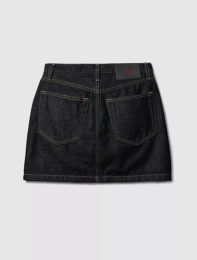 Denim Asymmetric Waist Mini Skirt Denim Asymmetric Waist Mini Skirt