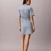 Denim Belted Mini Dress Denim Belted Mini Dress