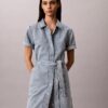 Denim Belted Mini Dress Denim Belted Mini Dress