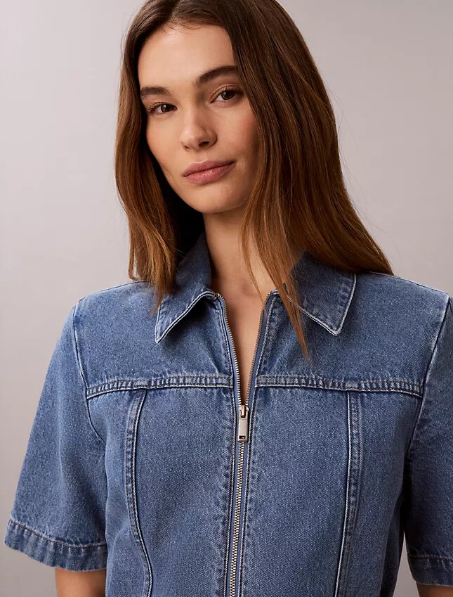 Denim Belted Shirt Dress Denim Belted Shirt Dress