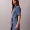 Denim Belted Shirt Dress Denim Belted Shirt Dress