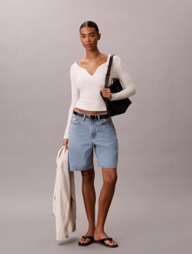 Denim Bermuda Shorts