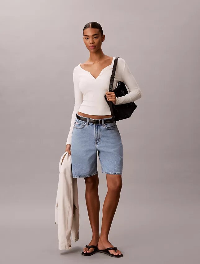 Denim Bermuda Shorts Denim Bermuda Shorts