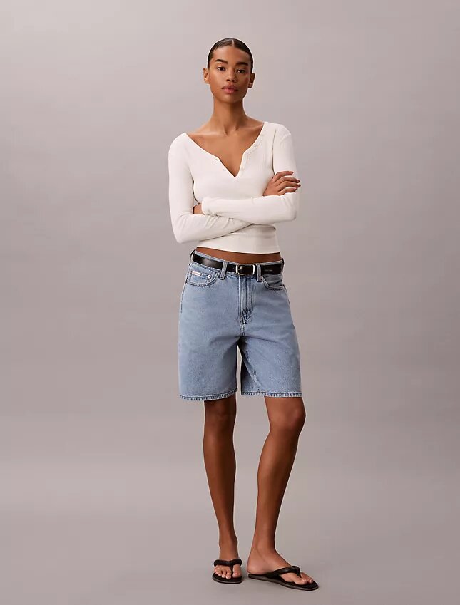 Denim Bermuda Shorts Denim Bermuda Shorts