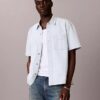Denim Classic Short Sleeve Button-Down Shirt