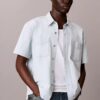 Denim Classic Short Sleeve Button-Down Shirt
