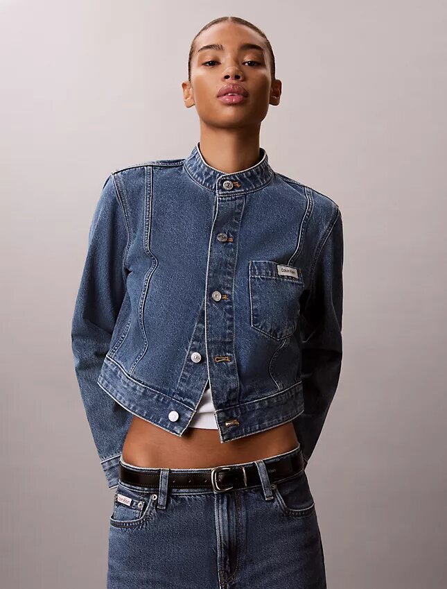 Denim Cropped Jacket Denim Cropped Jacket