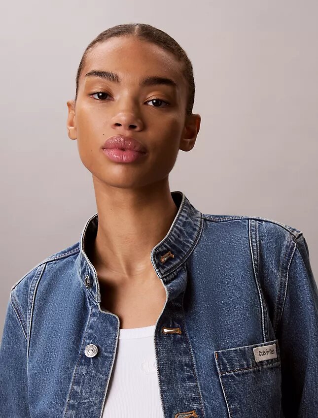 Denim Cropped Jacket Denim Cropped Jacket