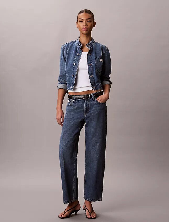 Denim Cropped Jacket Denim Cropped Jacket