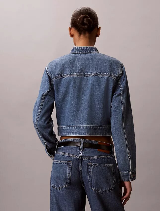 Denim Cropped Jacket Denim Cropped Jacket