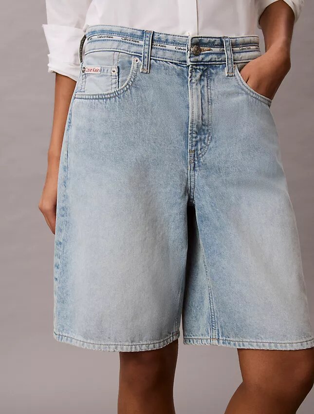 Denim Logo Bermuda Shorts Denim Logo Bermuda Shorts