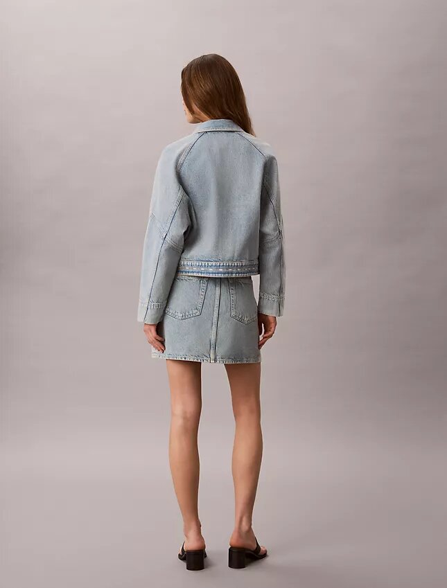 Denim Logo Mini Skirt Denim Logo Mini Skirt