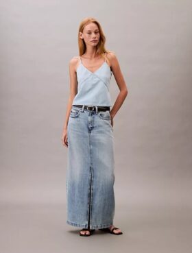 Denim Maxi Skirt