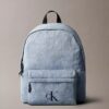 Denim Monogram Logo Backpack Denim Monogram Logo Backpack