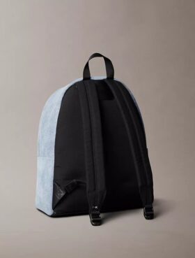 Denim Monogram Logo Backpack Denim Monogram Logo Backpack