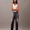 Denim Print Tailored Trouser Denim Print Tailored Trouser