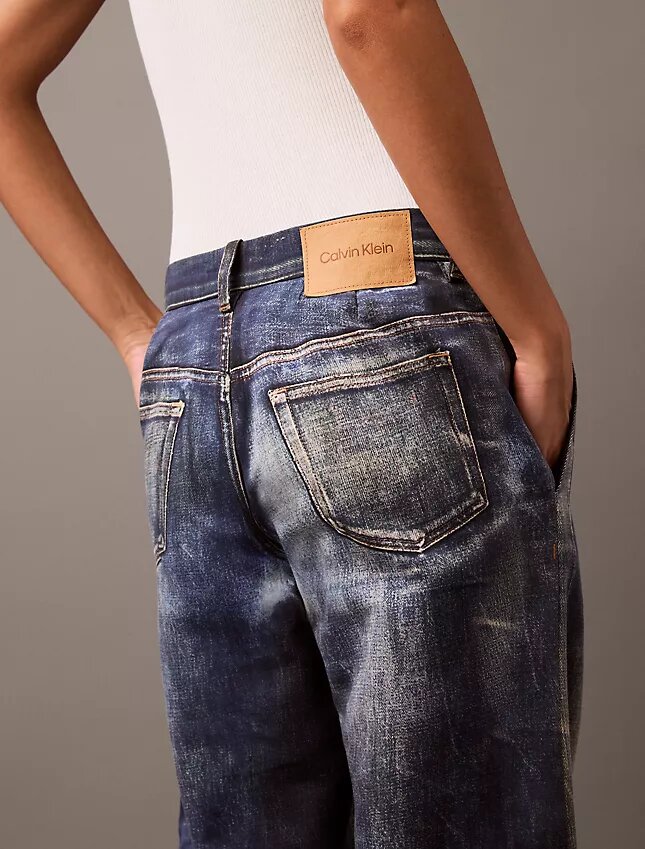 Denim Print Tailored Trouser Denim Print Tailored Trouser