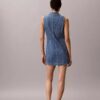 Denim Seamed Mini Dress Denim Seamed Mini Dress