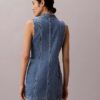 Denim Seamed Mini Dress Denim Seamed Mini Dress