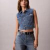 Denim Sleeveless Vest Denim Sleeveless Vest