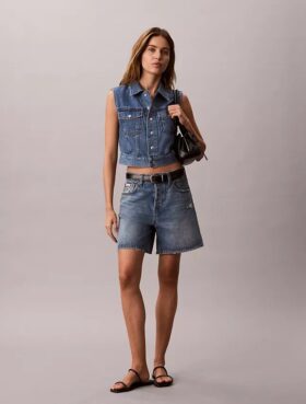 Denim Sleeveless Vest