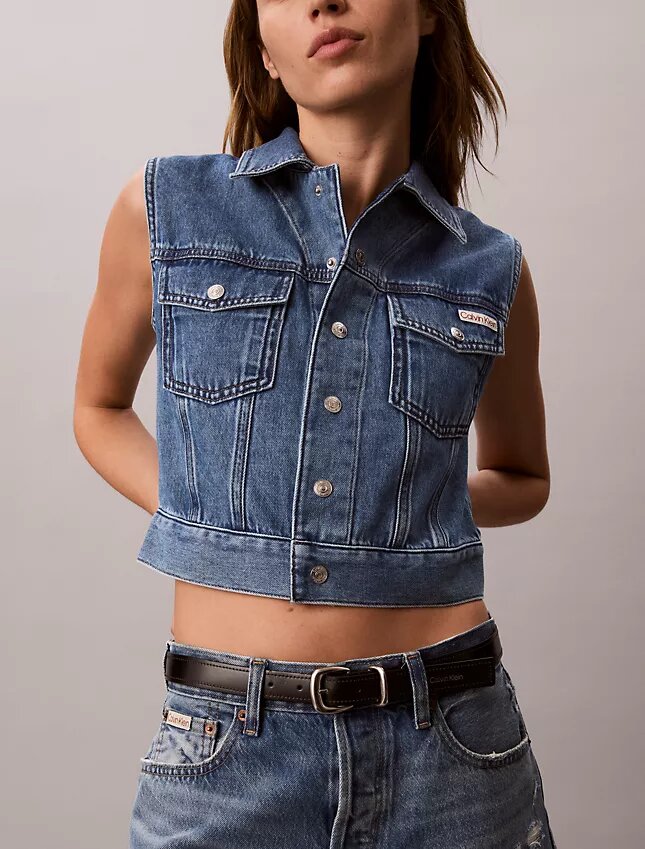 Denim Sleeveless Vest Denim Sleeveless Vest