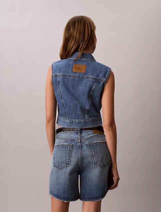 Denim Sleeveless Vest Denim Sleeveless Vest