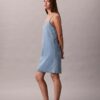 Denim Strappy Mini Dress