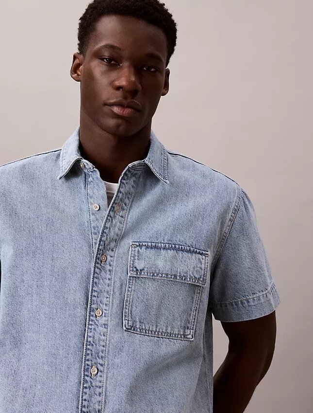 Denim Utility Button-Down Shirt Denim Utility Button-Down Shirt