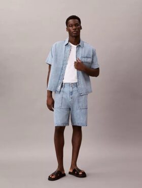Denim Utility Shorts