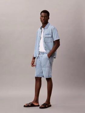 Denim Utility Shorts
