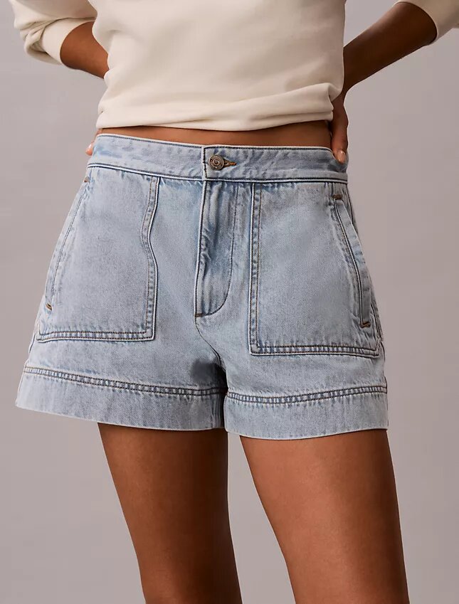 Denim Utility Shorts Denim Utility Shorts