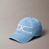 Denim Varsity Monogram Logo Baseball Cap Denim Varsity Monogram Logo Baseball Cap