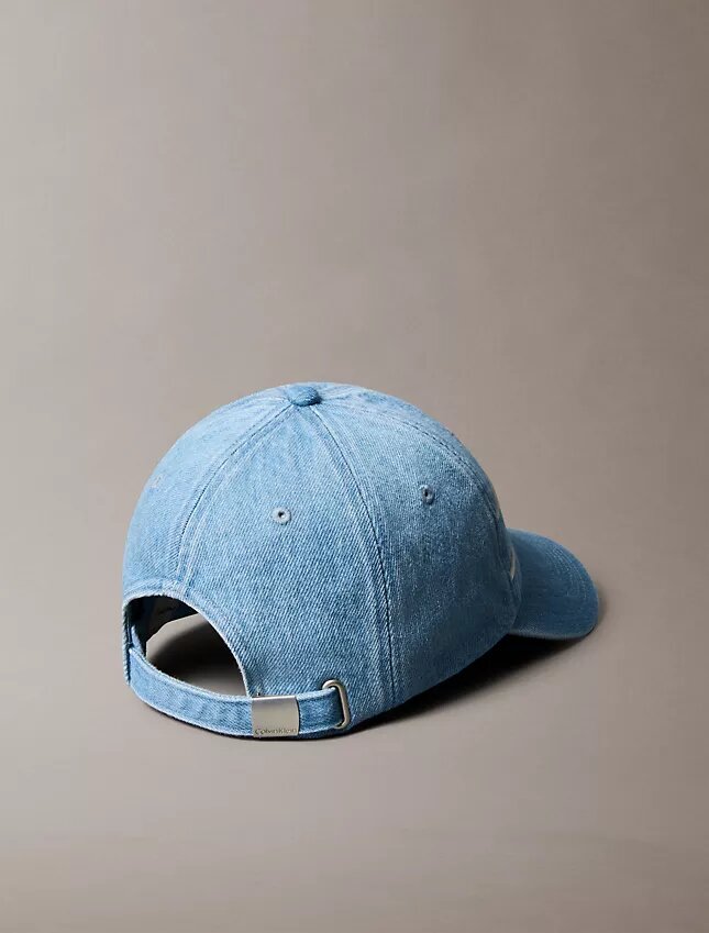 Denim Varsity Monogram Logo Baseball Cap Denim Varsity Monogram Logo Baseball Cap