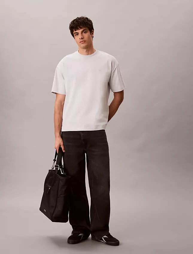 Distressed Monologo Graphic Relaxed T-Shirt Distressed Monologo Graphic Relaxed T-Shirt