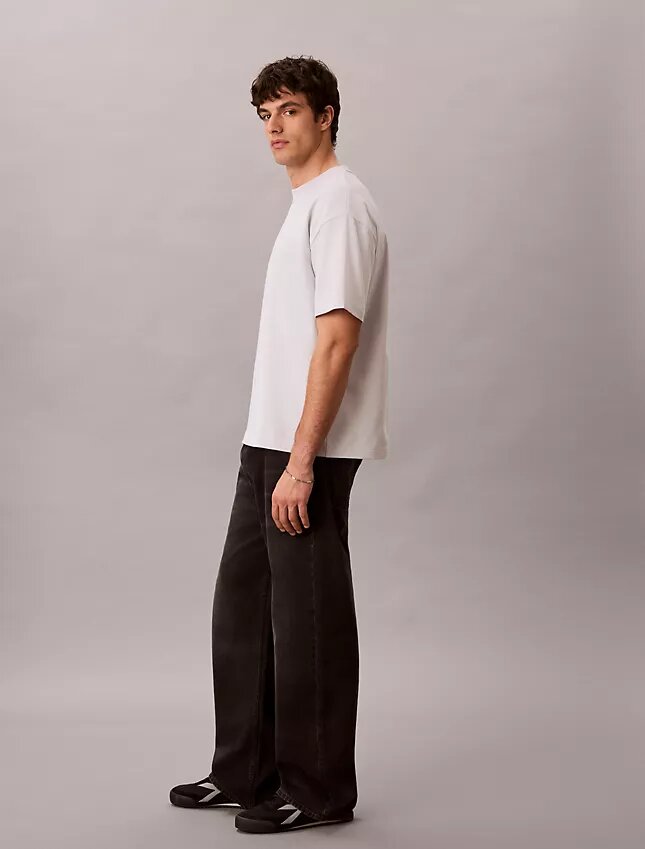 Distressed Monologo Graphic Relaxed T-Shirt Distressed Monologo Graphic Relaxed T-Shirt