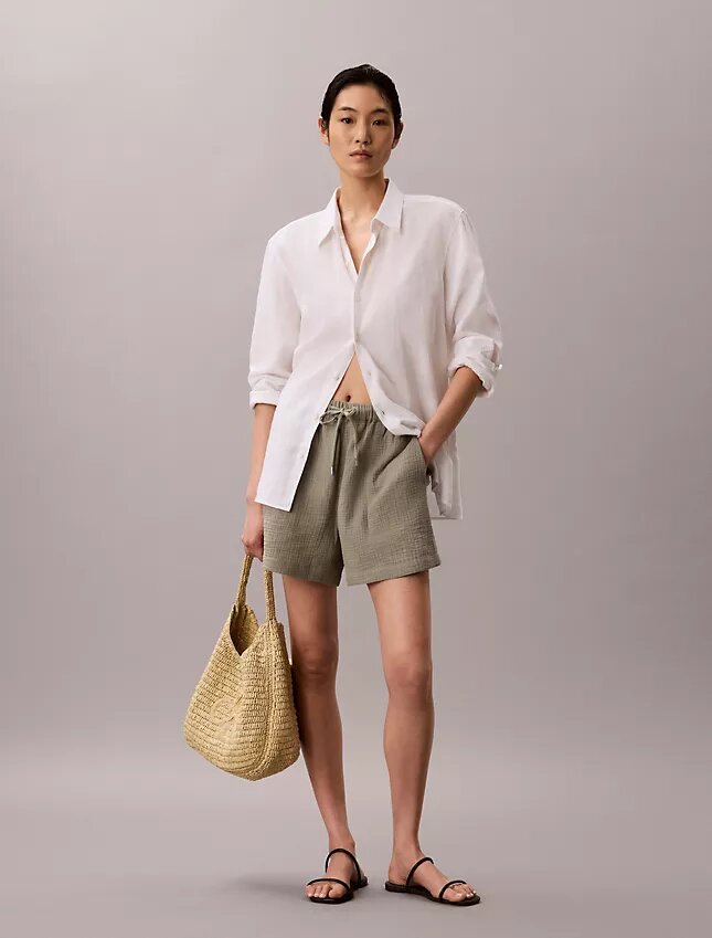 Double Gauze Pull-On Shorts Double Gauze Pull-On Shorts