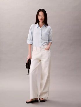 Double Gauze Roll Tab Shirt