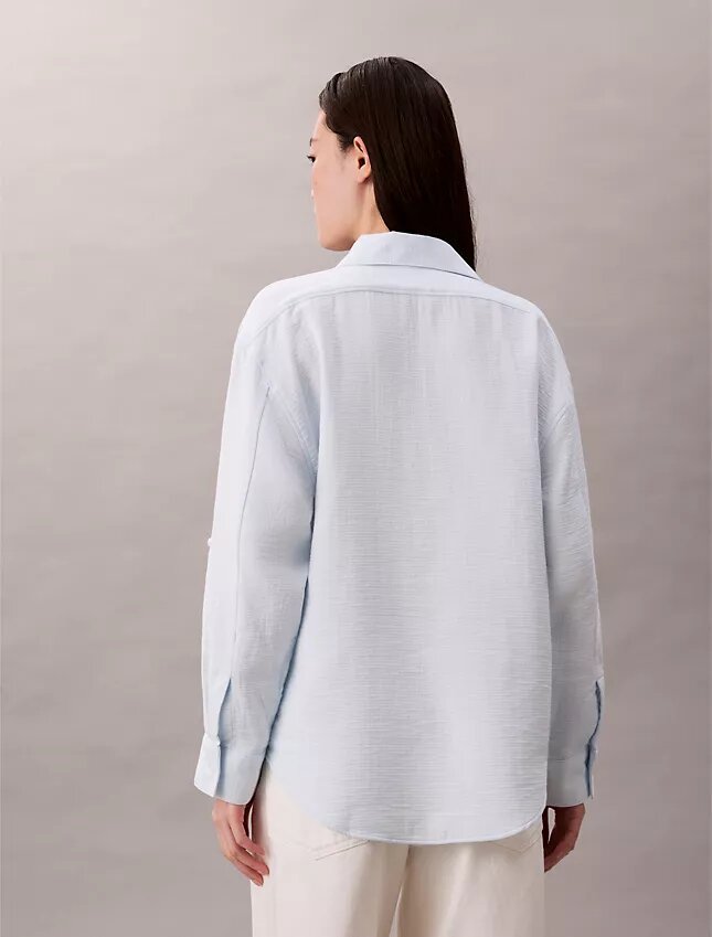 Double Gauze Roll Tab Shirt Double Gauze Roll Tab Shirt