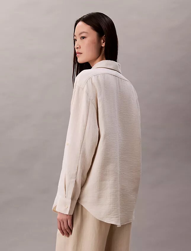 Double Gauze Roll Tab Shirt Double Gauze Roll Tab Shirt