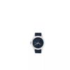 Emblem Dial Leather Strap Watch
