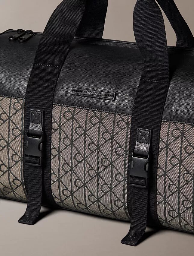 Emblem Jacquard Duffle Bag Emblem Jacquard Duffle Bag