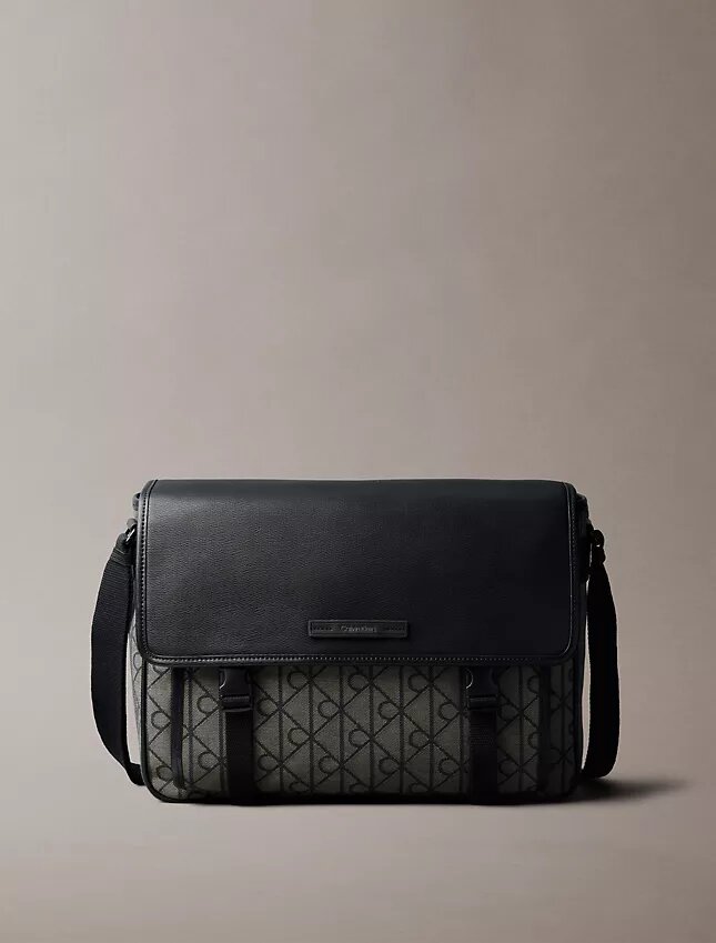 Emblem Jacquard Messenger Bag Emblem Jacquard Messenger Bag