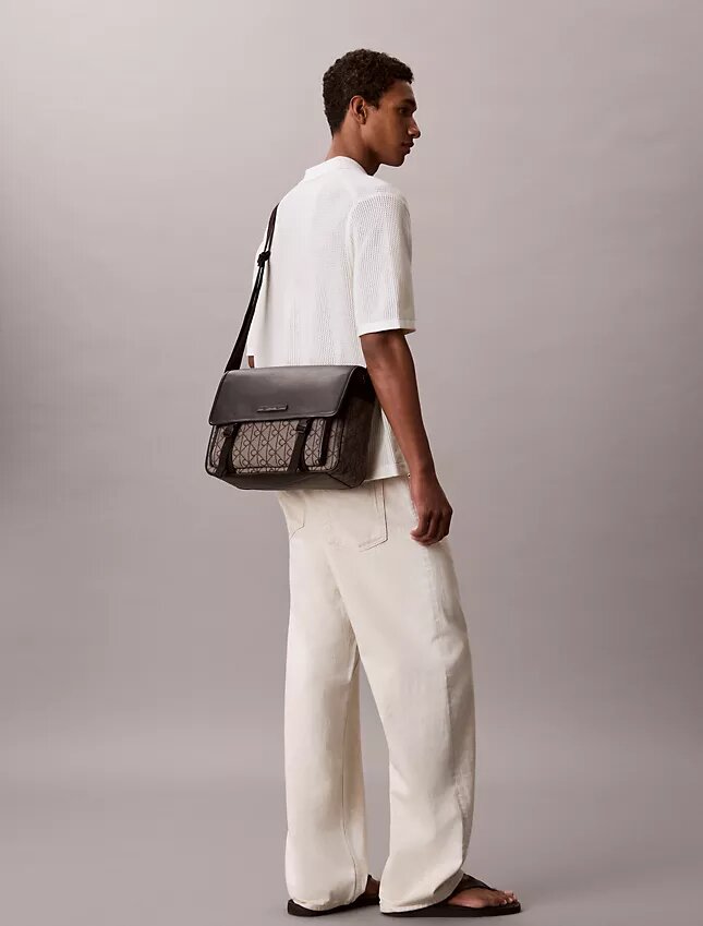Emblem Jacquard Messenger Bag Emblem Jacquard Messenger Bag