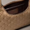 Emblem Jacquard Shoulder Bag