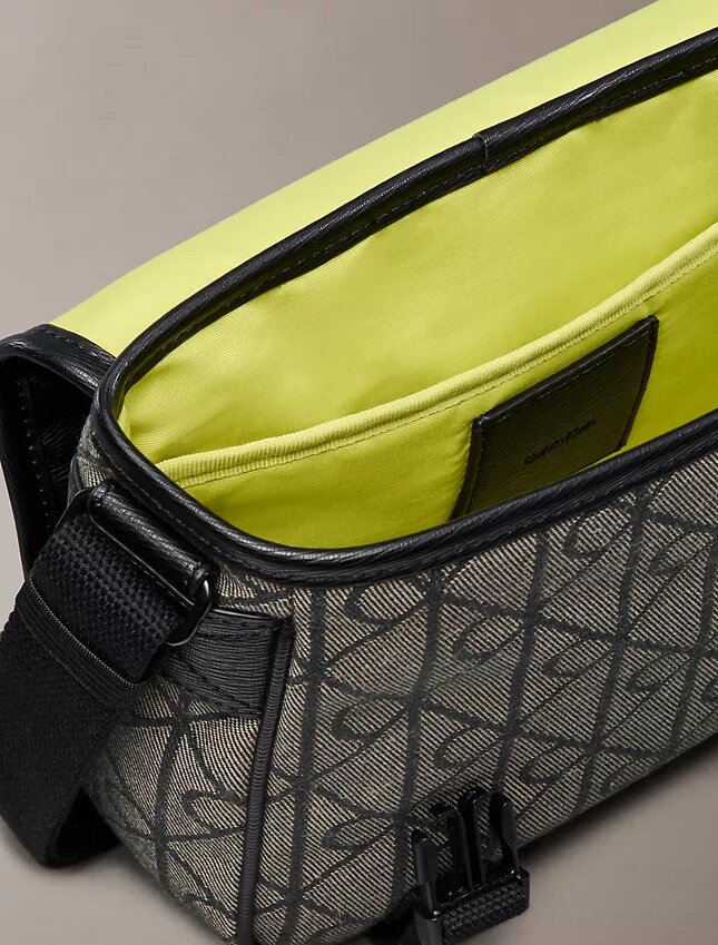 Emblem Jacquard Small Messenger Bag Emblem Jacquard Small Messenger Bag