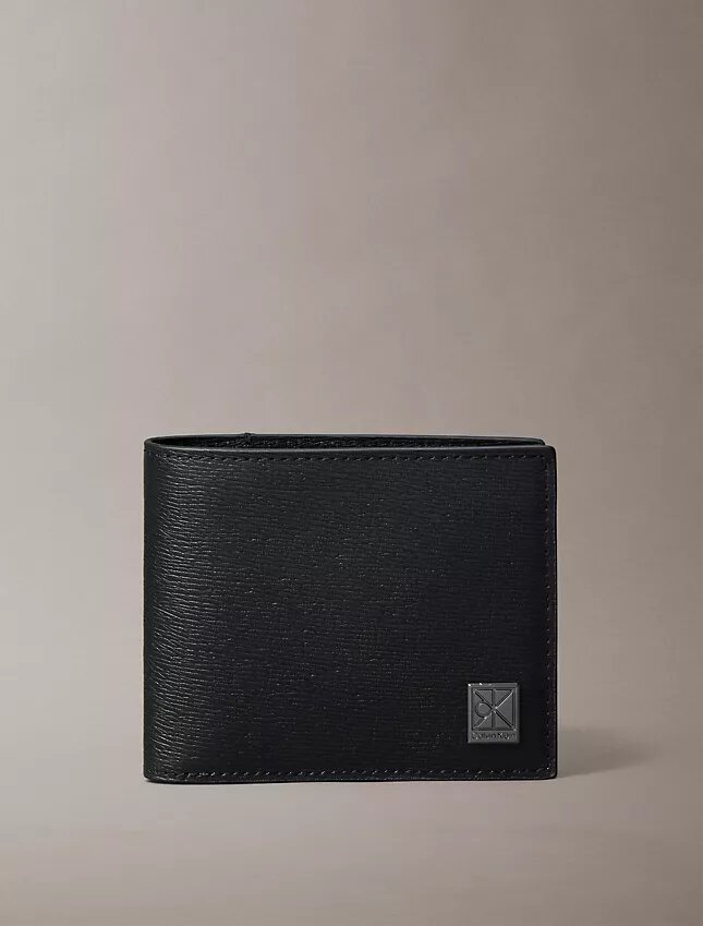 Emblem Logo Bifold Wallet with Coin Pouch Emblem Logo Bifold Wallet with Coin Pouch